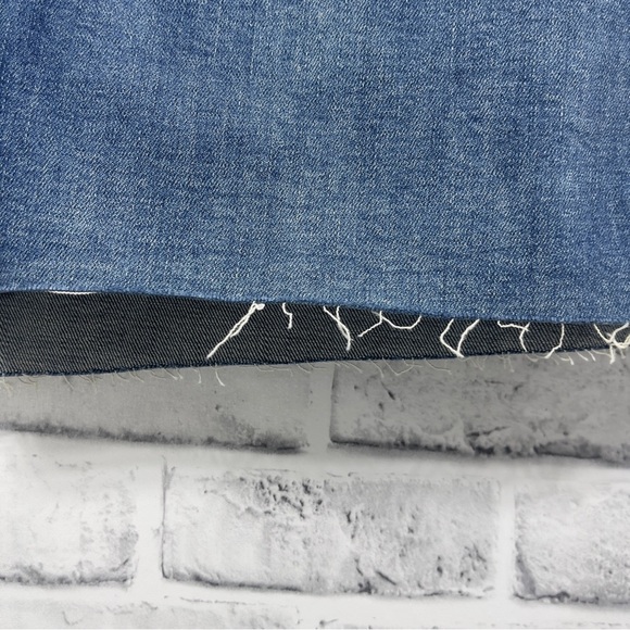 Wild Fable Women’s Studded Raw Hem Blue Denim Skirt 20W NWT - Picture 2 of 6
